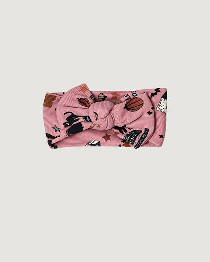 Rosie Headband Wrap - Pink Halloween Mashup