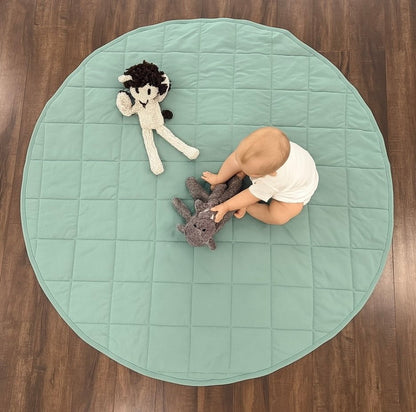 Organic Play Mat | Round | Basil Green
