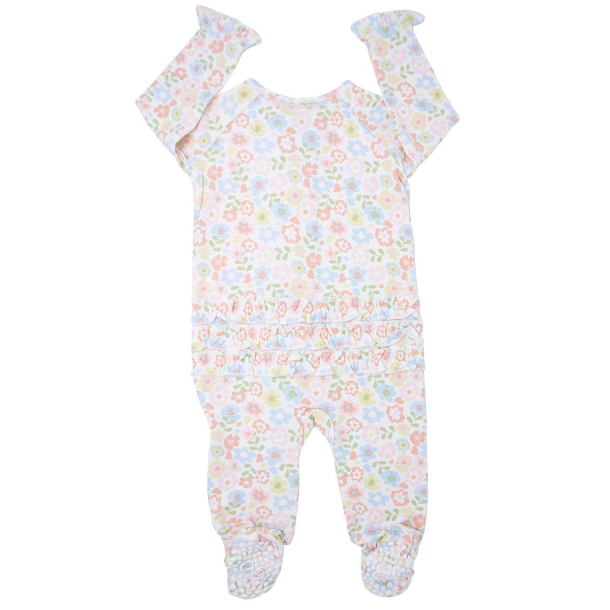 Ruffle Footie - Pretty Pansy