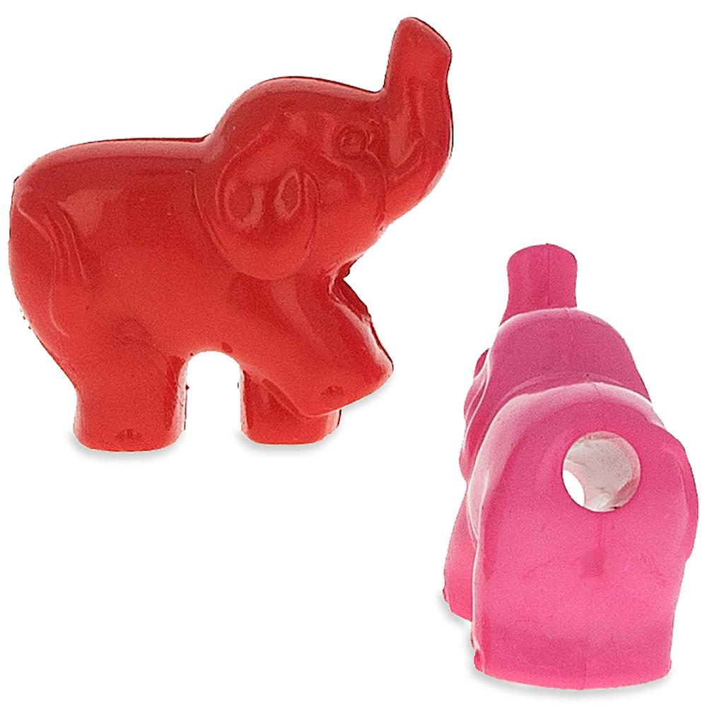 Set of 200 Elephant, Lion, Giraffe Zoo Animal Pony Beads