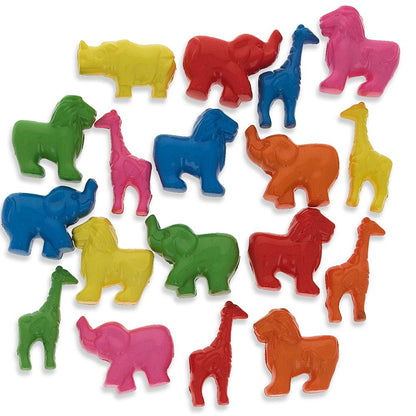 Set of 200 Elephant, Lion, Giraffe Zoo Animal Pony Beads