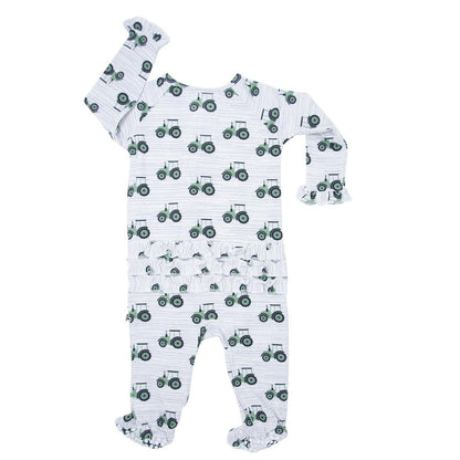 Ruffle Footie - Tractor