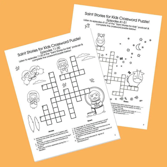Crossword Challenge Sheets - Digital Download