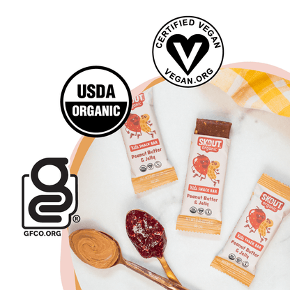 Skout Organic Peanut Butter & Jelly Kids Bar