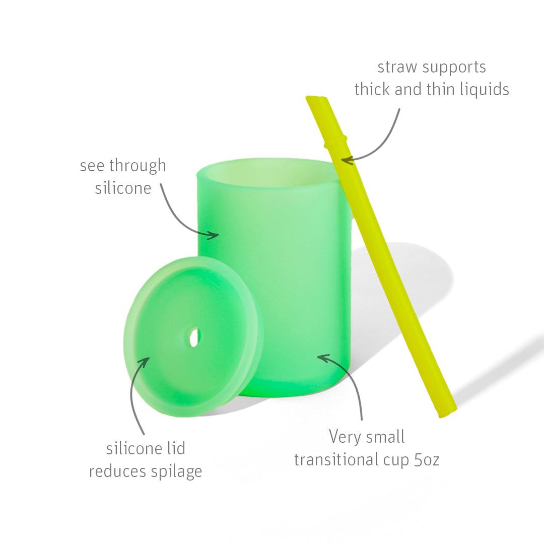 5 oz Small Sippy Cup + Straw |  Silicone