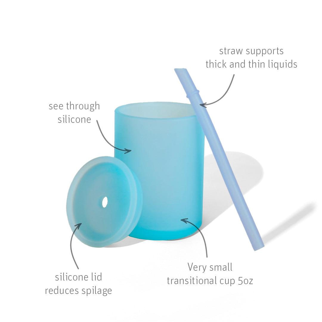 5 oz Small Sippy Cup + Straw |  Silicone