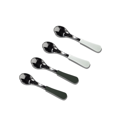 Baby Spoons Regular Scoop | Stainless Steel & Silicone