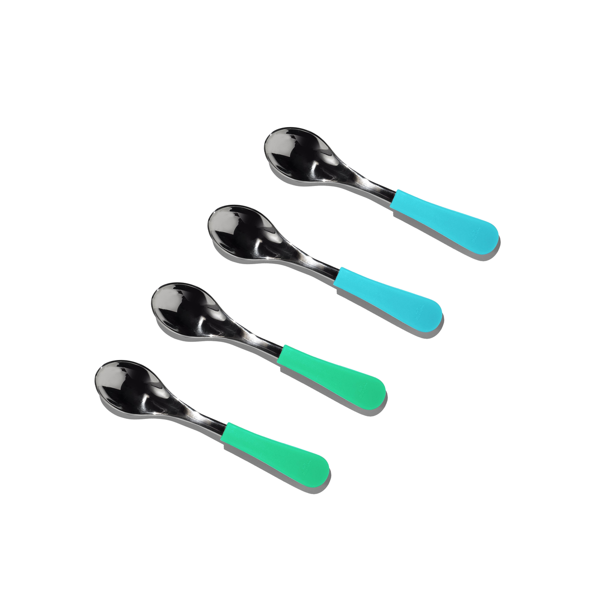 Baby Spoons Regular Scoop | Stainless Steel & Silicone