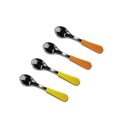 Baby Spoons Regular Scoop | Stainless Steel & Silicone