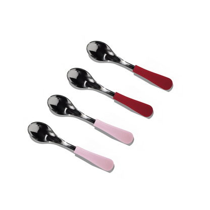 Baby Spoons Regular Scoop | Stainless Steel & Silicone
