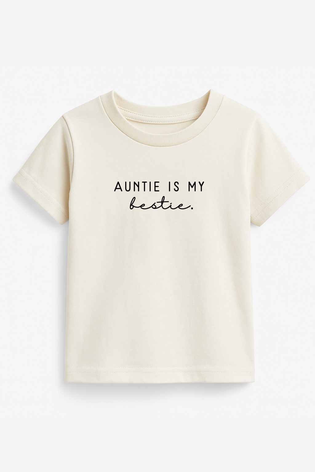 Toddler Auntie is my Bestie Graphic Tee in Organic Cotton