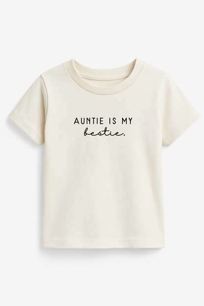 Toddler Auntie is my Bestie Graphic Tee in Organic Cotton