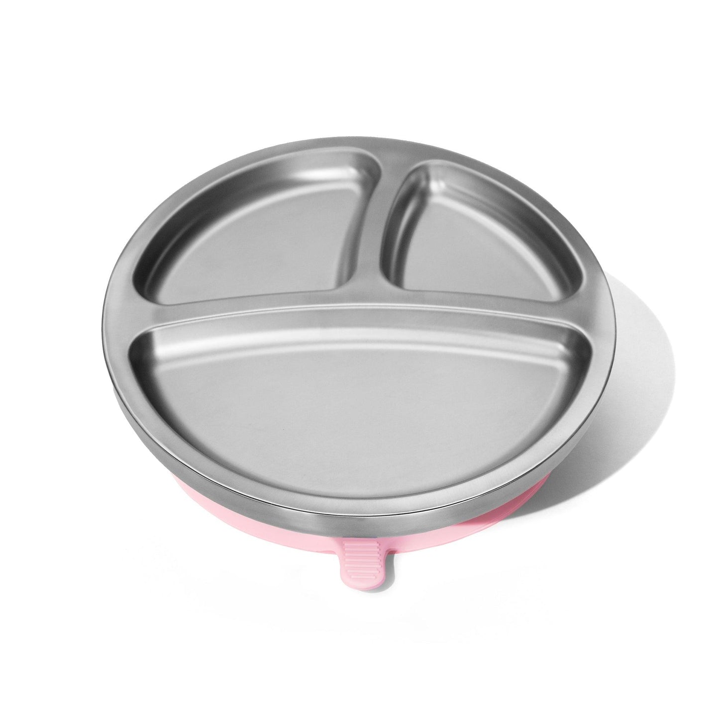 Stainless Steel Baby Plates - BLW Removeable Silicone Suction Cup Divided Plate