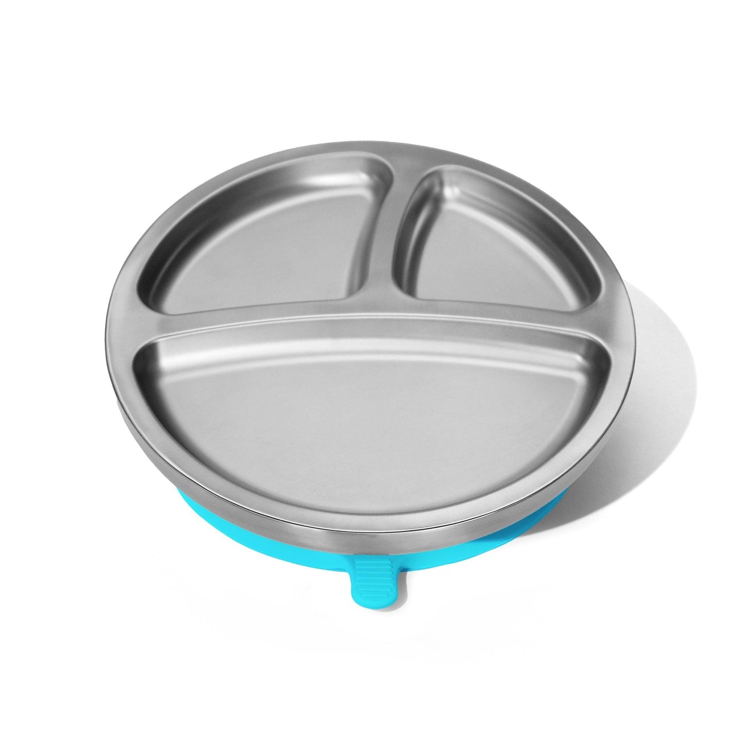 Stainless Steel Baby Plates - BLW Removeable Silicone Suction Cup Divided Plate