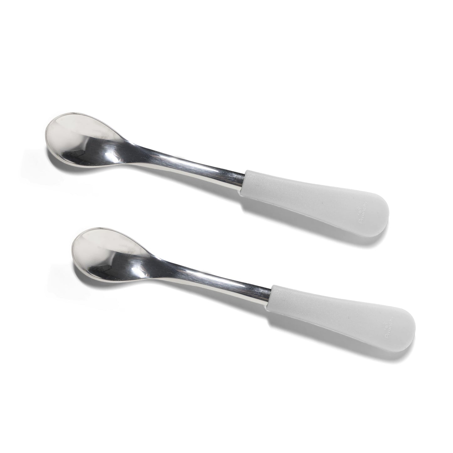 Infant Spoons Small Scoop | Stainless Steel & Silicone