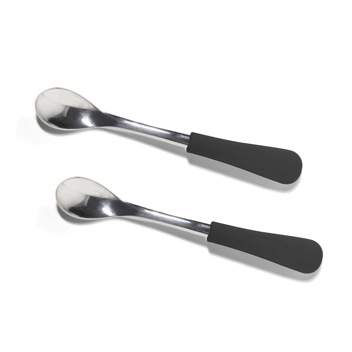 Infant Spoons Small Scoop | Stainless Steel & Silicone