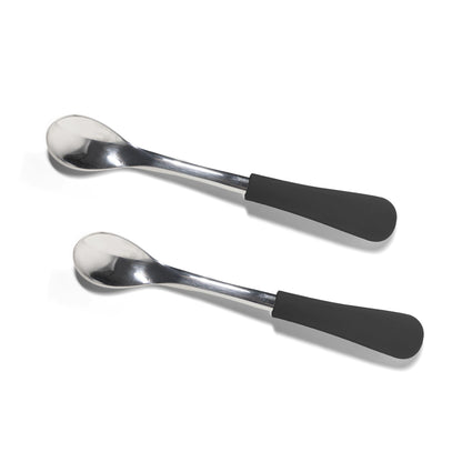 Infant Spoons Small Scoop | Stainless Steel & Silicone