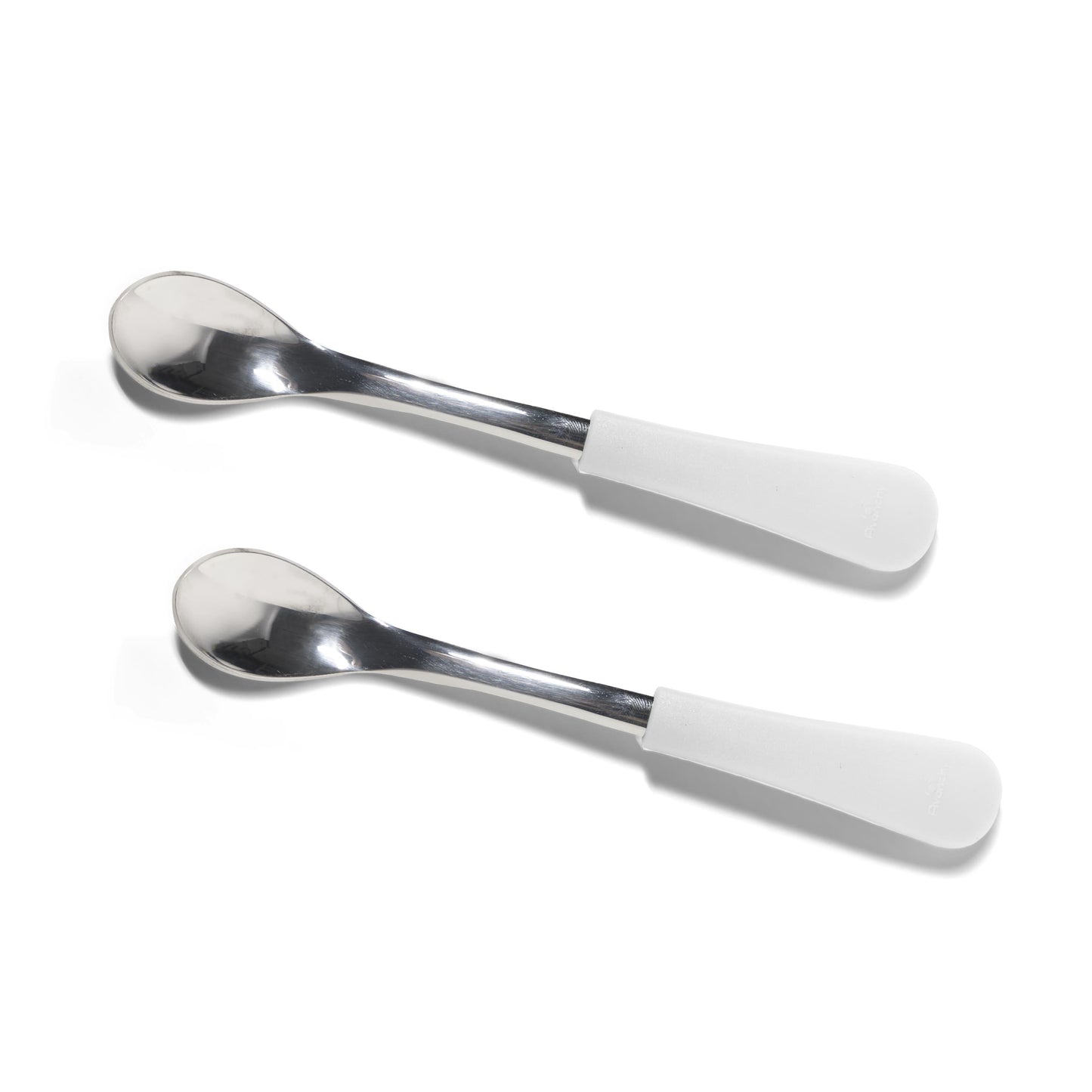 Infant Spoons Small Scoop | Stainless Steel & Silicone