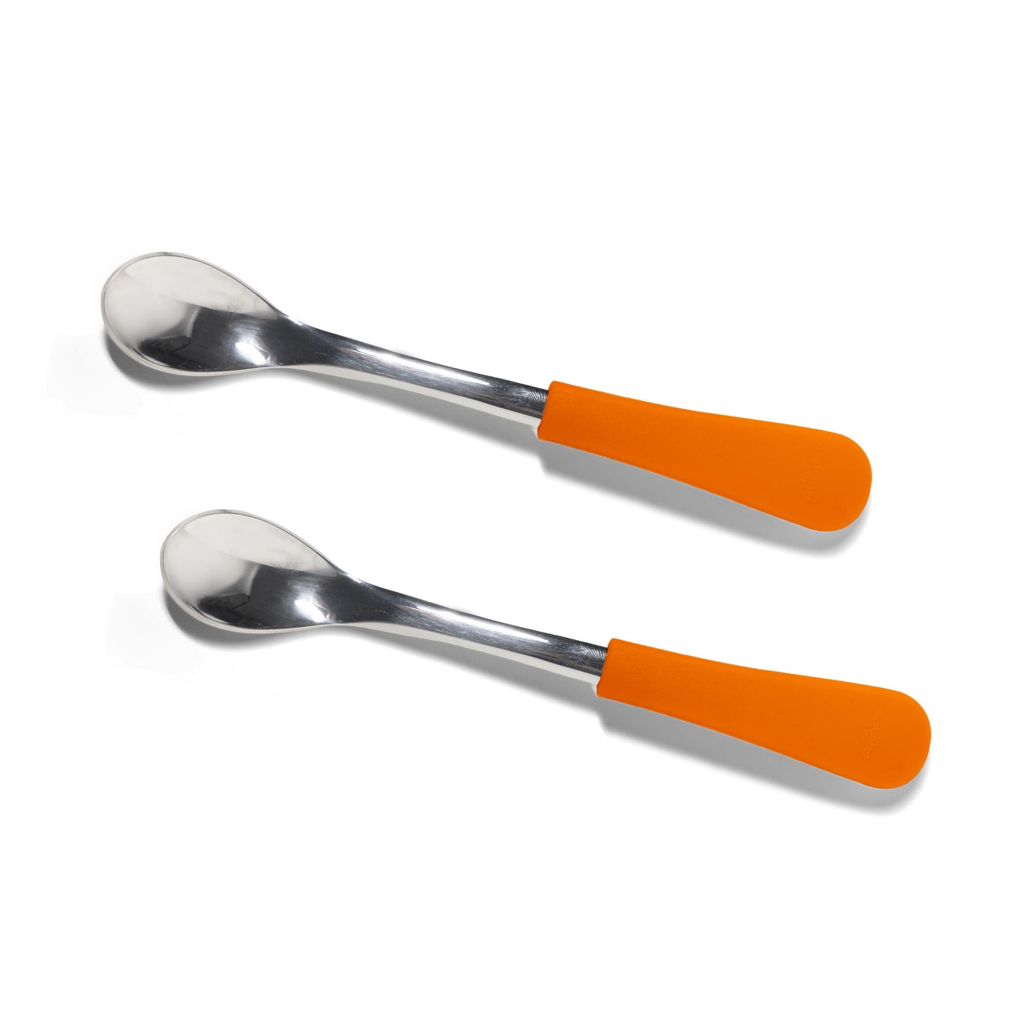 Infant Spoons Small Scoop | Stainless Steel & Silicone