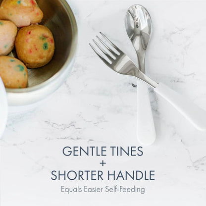 Stainless Steel Training Forks - Baby Led Weaning Fork - BLW 6 months