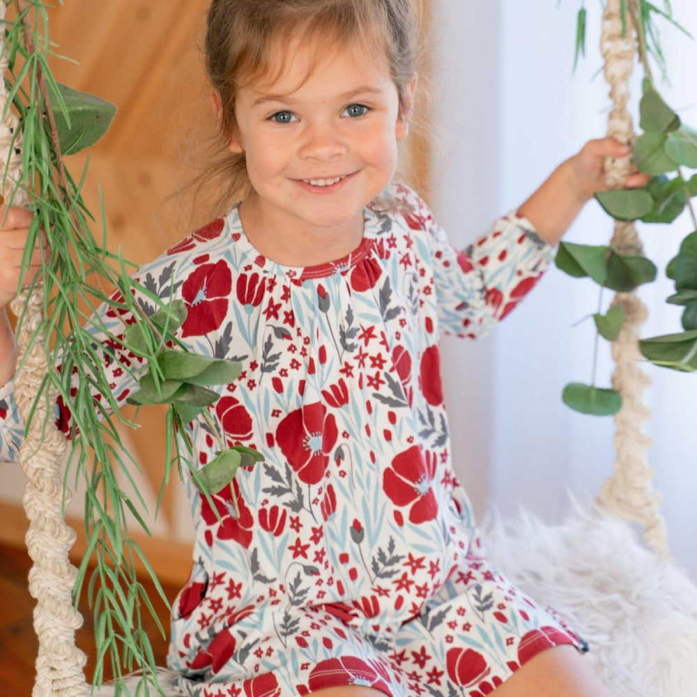 Sweetheart Dress - Red Poppy