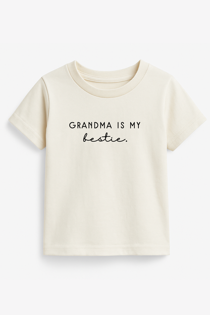 Grandma is My Bestie - Organic Cotton Kids Graphic Tee