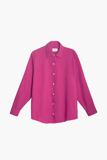 Tencel Button Up - Bougainvillea