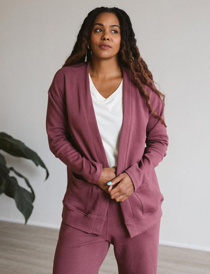 The Women's Relaxed Cardi - Dark Clay