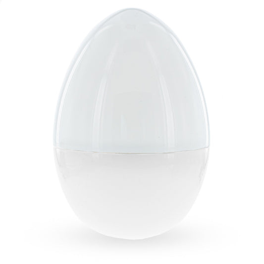 Giant Size Large Two Shades White Plastic Easter Egg 12 Inches