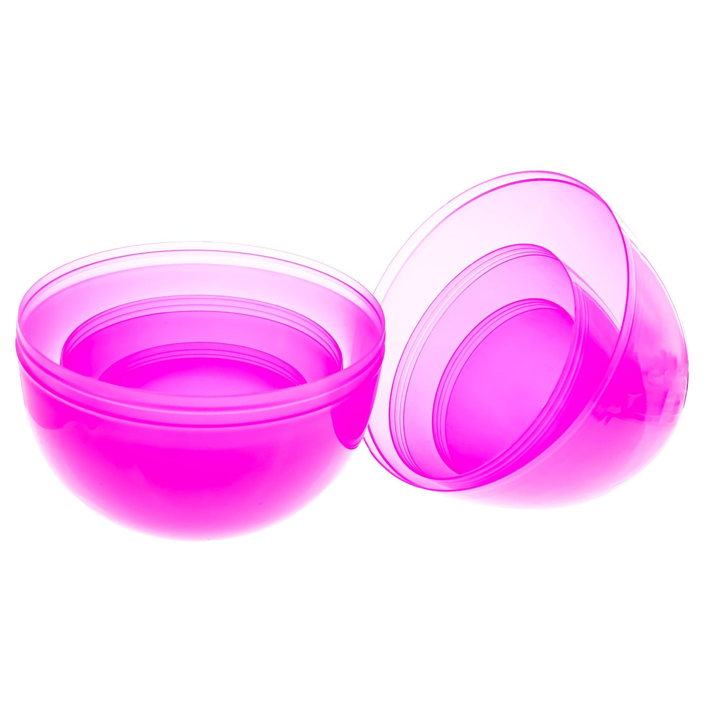 Set of 3 Giant Easter Eggs - One Jumbo Size and Two Large Pink Plastic Eggs,10 Inches
