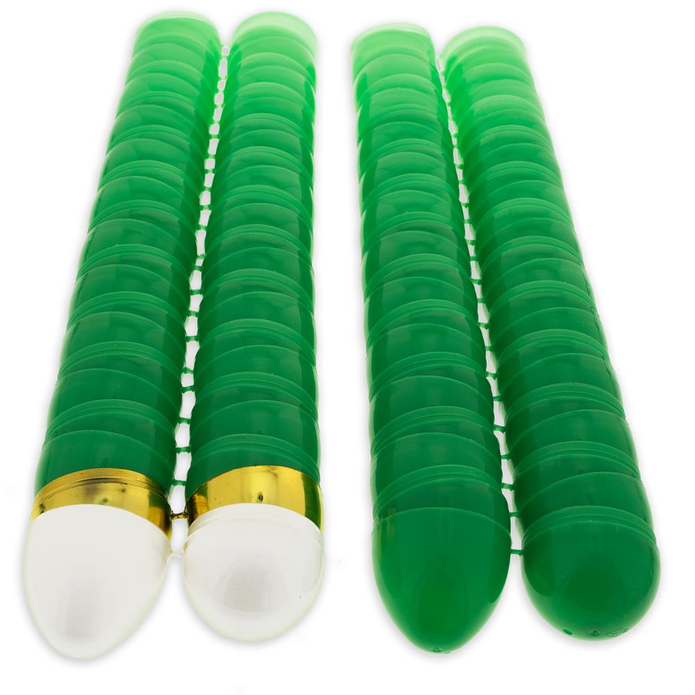 Set of 46 Green Plastic Eggs, 1 White Egg, and 1 Golden Easter Egg