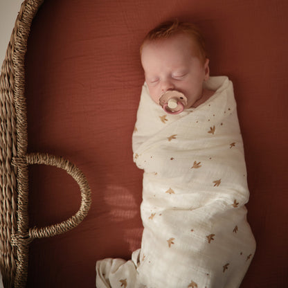 Organic Cotton Muslin Swaddle Blanket