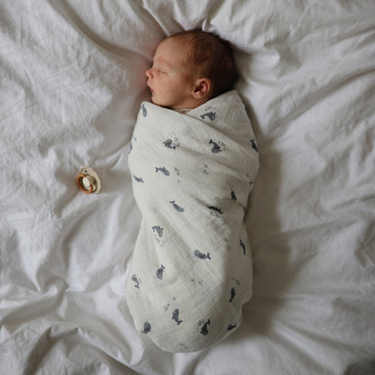 Organic Cotton Muslin Swaddle Blanket