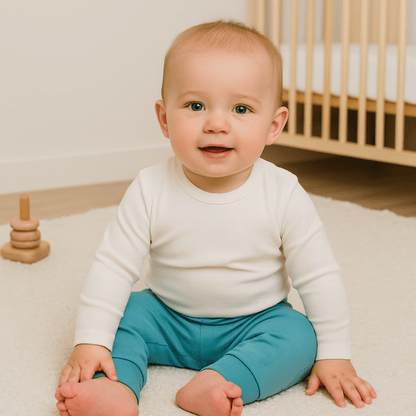 cuffed pants | vintage aqua