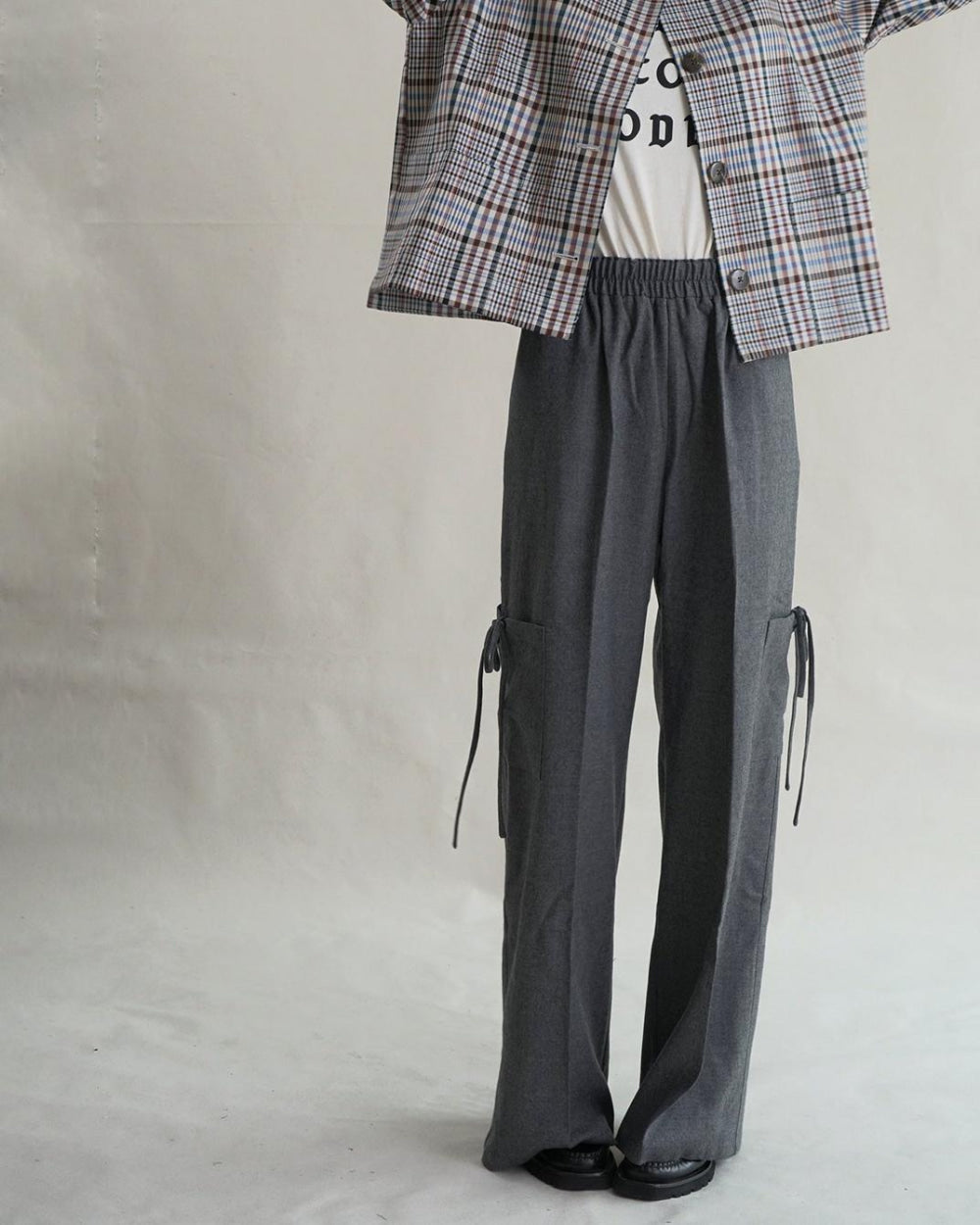 Wool Cargo Sunday Pant - Grey