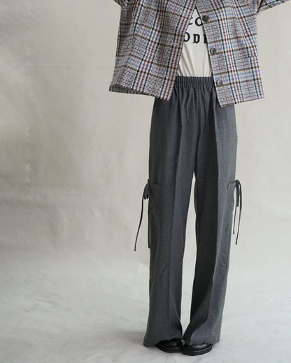 Wool Cargo Sunday Pant - Grey
