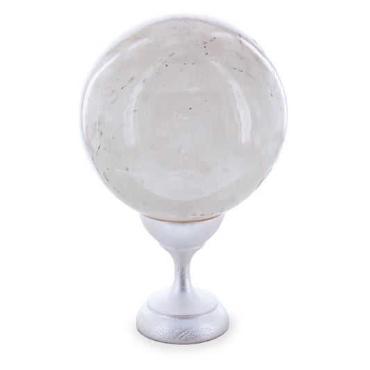 White Quartz Polished Stone Sphere