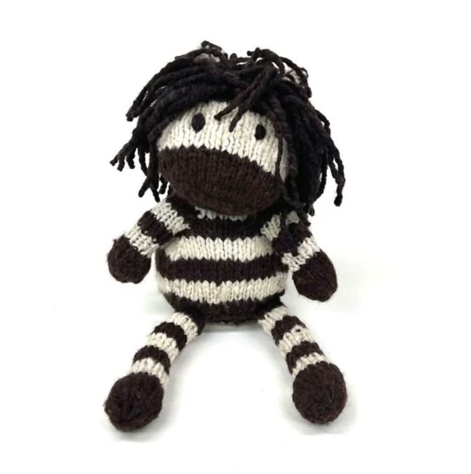 Wool Knit Buddy  | Zachary the Zebra