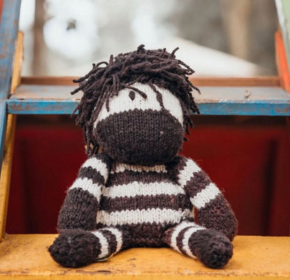 Wool Knit Buddy  | Zachary the Zebra