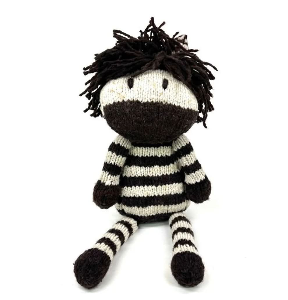 Wool Knit Buddy  | Zachary the Zebra