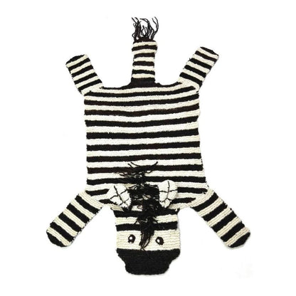 Organic Wool Play Mat + Nursery Rug  | Zebra
