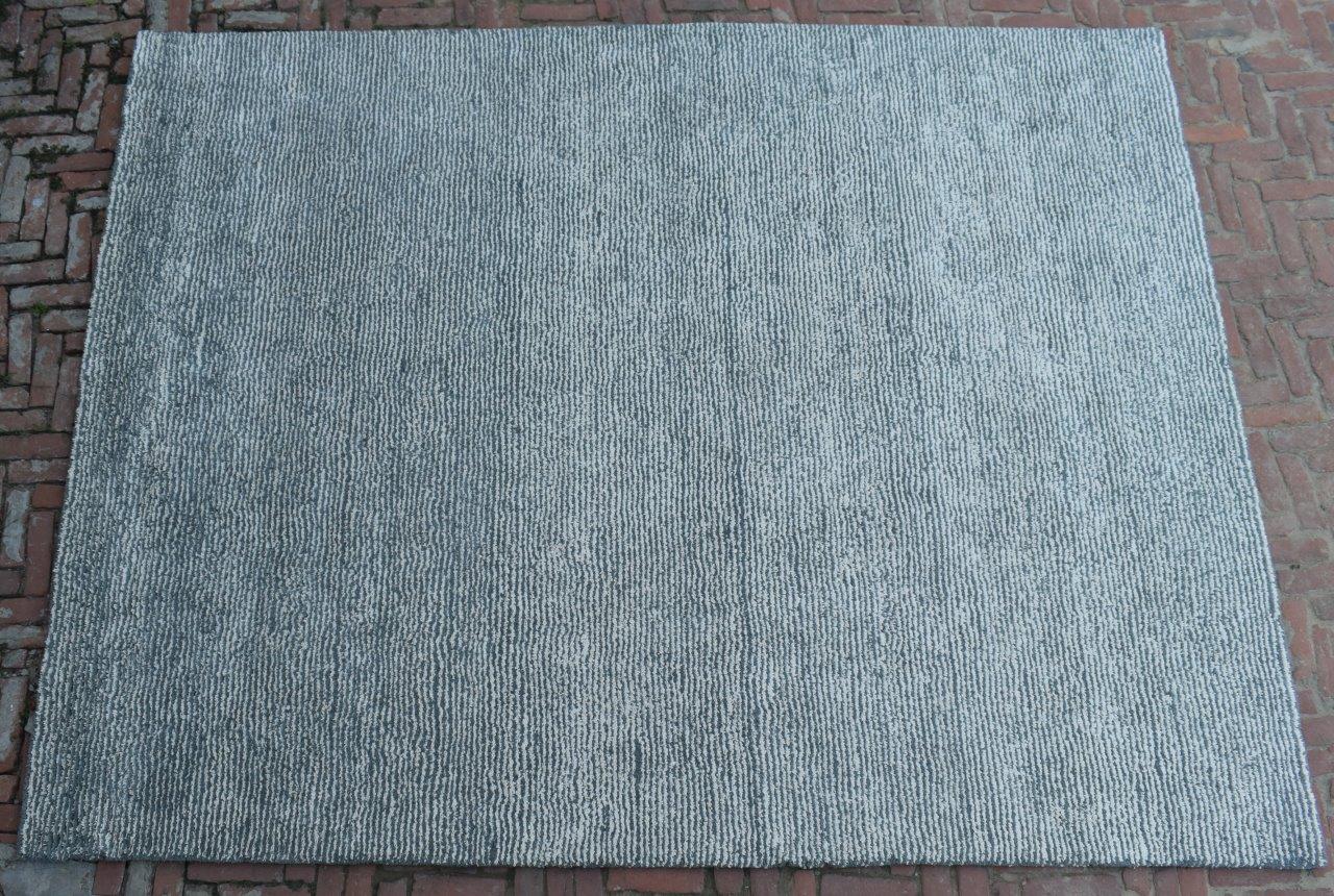 Organic Seersucker Wool+Cotton Shag Rug