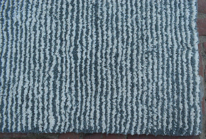 Organic Seersucker Wool+Cotton Shag Rug