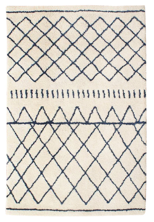 Organic Moroccan Wool + Cotton Shag Rug