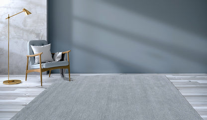 Organic Signature Solid Strie Cotton Rug